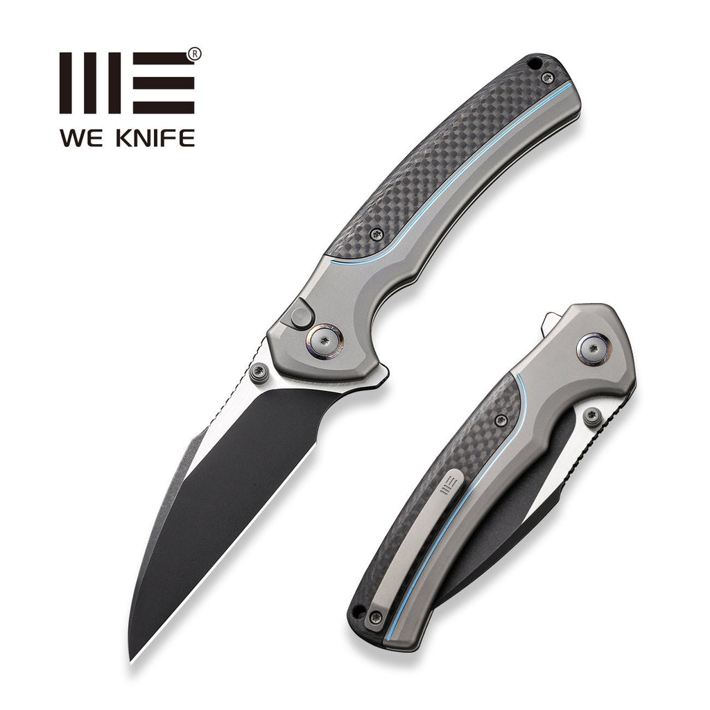 & Thumb Lock Ziffius & Stud WEKNIFE Carbon We & Knife Knife Titanium – CPM Button 20CV Flipper Fiber Handle