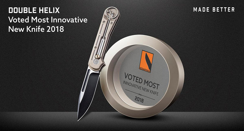 815-Double Helix — KNIFENEWS Voted Most Innovative New Knife 2018 - We Knife