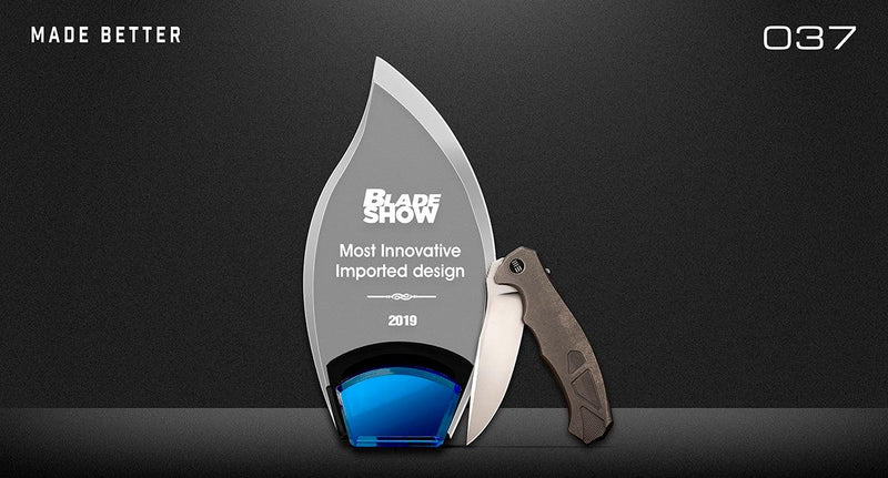 037 — BLADE SHOW MOST INNOVATIVE IMPORTED DESIGN 2019 - We Knife