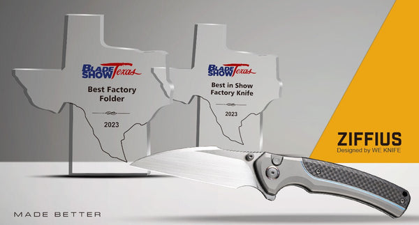 WE22024-Ziffius — BLADE SHOW TEXAS Best Factory Folder & Best in Show Factory Knife 2023 - We Knife