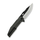 WEKNIFE Barracks Flipper Knife Dark Olive Titanium Handle (3.85" Hand Polished Satin Bohler M390 Blade, Black Stonewashed Flat) WE25078-1