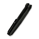 WEKNIFE Barracks Flipper Knife Dark Olive Titanium Handle (3.85" Hand Polished Satin Bohler M390 Blade, Black Stonewashed Flat) WE25078-1