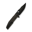 WEKNIFE Barracks Flipper Knife Bronze Titanium Handle (3.85" Black Stonewashed Bohler M390 Blade) WE25078-2