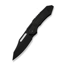 WEKNIFE Bogey Flipper & Thumb Hole Knife Black Titanium Handle (3.64" Black Stonewashed Bohler M390 Blade) WE23088-1