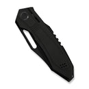 WEKNIFE Bogey Flipper & Thumb Hole Knife Black Titanium Handle (3.64" Black Stonewashed Bohler M390 Blade) WE23088-1
