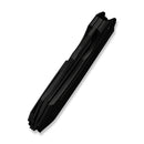 WEKNIFE Bogey Flipper & Thumb Hole Knife Black Titanium Handle (3.64" Black Stonewashed Bohler M390 Blade) WE23088-1