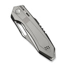 WEKNIFE Bogey Flipper & Thumb Hole Knife Gray Titanium Handle (3.64" Stonewashed Bohler M390 Blade, Satin Flat) WE23088-2