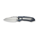 WEKNIFE Bogey Flipper & Thumb Hole Knife Blue & Satin Titanium Handle (3.64" Hand Rubbed Satin Bohler M390 Blade) WE23088-3