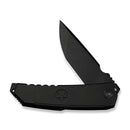 WEKNIFE Capstan Flipper Knife Black Titanium Handle (3.91" Black Stonewashed Bohler M390 Blade) WE24047-1