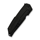 WEKNIFE Capstan Flipper Knife Black Titanium Handle (3.91" Black Stonewashed Bohler M390 Blade) WE24047-1