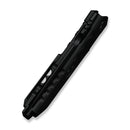 WEKNIFE Capstan Flipper Knife Black Titanium Handle (3.91" Black Stonewashed Bohler M390 Blade) WE24047-1