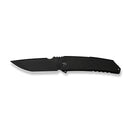 WEKNIFE Capstan Flipper Knife Black Titanium Handle (3.91" Black Stonewashed Bohler M390 Blade) WE24047-1