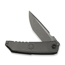 WEKNIFE Capstan Flipper Knife Gray Titanium Handle (3.91" Gray Stonewashed Bohler M390 Blade, Satin Flat) WE24047-2
