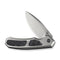 WEKNIFE Corwyn Flipper & Thumb Stud Knife Gray Titanium Handle With Black & Pink Carbon Fiber Inlay (3.7" Stonewashed Bohler M390 Blade) WE24088-2