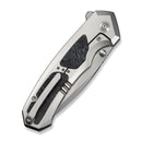 WEKNIFE Corwyn Flipper & Thumb Stud Knife Gray Titanium Handle With Black & Pink Carbon Fiber Inlay (3.7" Stonewashed Bohler M390 Blade) WE24088-2