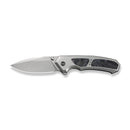 WEKNIFE Corwyn Flipper & Thumb Stud Knife Gray Titanium Handle With Black & Pink Carbon Fiber Inlay (3.7" Stonewashed Bohler M390 Blade) WE24088-2