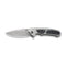 WEKNIFE Corwyn Flipper & Thumb Stud Knife Gray Titanium Handle With Black & Pink Carbon Fiber Inlay (3.7" Stonewashed Bohler M390 Blade) WE24088-2