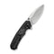WEKNIFE Corwyn Flipper & Thumb Stud Knife Bronze & Black Titanium Handle With Aluminum Foil Carbon Fiber Inlay (3.7" Satin Finished Bohler M390 Blade) WE24088-3