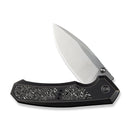 WEKNIFE Corwyn Flipper & Thumb Stud Knife Bronze & Black Titanium Handle With Aluminum Foil Carbon Fiber Inlay (3.7" Satin Finished Bohler M390 Blade) WE24088-3