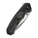 WEKNIFE Corwyn Flipper & Thumb Stud Knife Bronze & Black Titanium Handle With Aluminum Foil Carbon Fiber Inlay (3.7" Satin Finished Bohler M390 Blade) WE24088-3