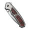 WEKNIFE Corwyn Flipper & Thumb Stud Knife Polished Bead Blasted Titanium Handle With Lava Flow FatCarbon Fiber Inlay (3.7" Hand Rubbed Satin Bohler M390 Blade) WE24088-4