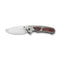 WEKNIFE Corwyn Flipper & Thumb Stud Knife Polished Bead Blasted Titanium Handle With Lava Flow FatCarbon Fiber Inlay (3.7" Hand Rubbed Satin Bohler M390 Blade) WE24088-4