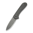 WEKNIFE Elementum Flipper Knife Gray Titanium Handle (2.96" Gray Stonewashed CPM MagnaCut Blade) WE18062XA-2