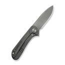 WEKNIFE Elementum Flipper Knife Gray Titanium Handle (2.96" Gray Stonewashed CPM MagnaCut Blade) WE18062XA-2