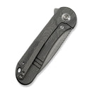 WEKNIFE Elementum Flipper Knife Gray Titanium Handle (2.96" Gray Stonewashed CPM MagnaCut Blade) WE18062XA-2