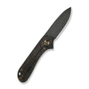 WEKNIFE Elementum Flipper Knife Bronze / Black Titanium Handle (2.96" Black Stonewashed CPM MagnaCut Blade) WE18062XA-3