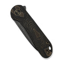 WEKNIFE Elementum Flipper Knife Bronze / Black Titanium Handle (2.96" Black Stonewashed CPM MagnaCut Blade) WE18062XA-3