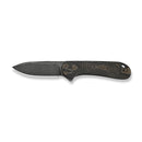 WEKNIFE Elementum Flipper Knife Bronze / Black Titanium Handle (2.96" Black Stonewashed CPM MagnaCut Blade) WE18062XA-3