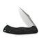 WEKNIFE Essential Knight Flipper Knife Black Titanium Handle With Etched Pattern (3.6" Satin Finished Bohler M390 Blade) WE24003-1