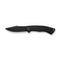 WEKNIFE Essential Knight Flipper Knife Black Titanium Handle With Etched Pattern (3.6" Black Stonewashed Bohler M390 Blade) WE24003-2