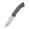 WEKNIFE Essential Knight Flipper Knife Gray Titanium Handle With Etched Pattern (3.6" Satin Finished Bohler M390 Blade) WE24003-3