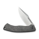 WEKNIFE Essential Knight Flipper Knife Gray Titanium Handle With Etched Pattern (3.6" Satin Finished Bohler M390 Blade) WE24003-3