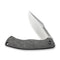 WEKNIFE Essential Knight Flipper Knife Gray Titanium Handle With Etched Pattern (3.6" Satin Finished Bohler M390 Blade) WE24003-3