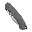 WEKNIFE Essential Knight Flipper Knife Gray Titanium Handle With Etched Pattern (3.6" Satin Finished Bohler M390 Blade) WE24003-3