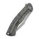 WEKNIFE Essential Knight Flipper Knife Gray Titanium Handle With Etched Pattern (3.6" Satin Finished Bohler M390 Blade) WE24003-3