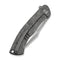 WEKNIFE Essential Knight Flipper Knife Gray Titanium Handle With Etched Pattern (3.6" Satin Finished Bohler M390 Blade) WE24003-3