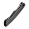WEKNIFE Essential Knight Flipper Knife Gray Titanium Handle With Etched Pattern (3.6" Satin Finished Bohler M390 Blade) WE24003-3