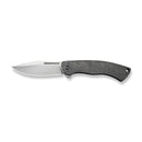 WEKNIFE Essential Knight Flipper Knife Gray Titanium Handle With Etched Pattern (3.6" Satin Finished Bohler M390 Blade) WE24003-3