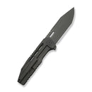 WEKNIFE Gunwale Flipper Knife Gray Titanium Handle (3.87" Gray Stonewashed Bohler M390 Blade) WE24048-1