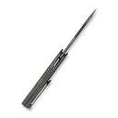 WEKNIFE Gunwale Flipper Knife Gray Titanium Handle (3.87" Gray Stonewashed Bohler M390 Blade) WE24048-1