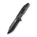 WEKNIFE Gunwale Flipper Knife Polished Gray Titanium Handle (3.87" Polished Gray Bohler M390 Blade) WE24048-2