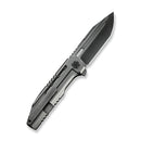 WEKNIFE Gunwale Flipper Knife Polished Gray Titanium Handle (3.87" Polished Gray Bohler M390 Blade) WE24048-2