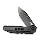 WEKNIFE Gunwale Flipper Knife Polished Gray Titanium Handle (3.87" Polished Gray Bohler M390 Blade) WE24048-2