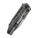 WEKNIFE Gunwale Flipper Knife Polished Gray Titanium Handle (3.87" Polished Gray Bohler M390 Blade) WE24048-2