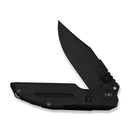 WEKNIFE Muster Flipper & Thumb Stud Knife Black Titanium Handle (3.83" Black Stonewashed Bohler M390 Blade) WE23058-1