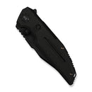 WEKNIFE Muster Flipper & Thumb Stud Knife Black Titanium Handle (3.83" Black Stonewashed Bohler M390 Blade) WE23058-1